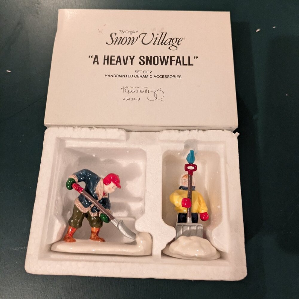 Department 56 Snow Village Figurines A Heavy Snow Fall